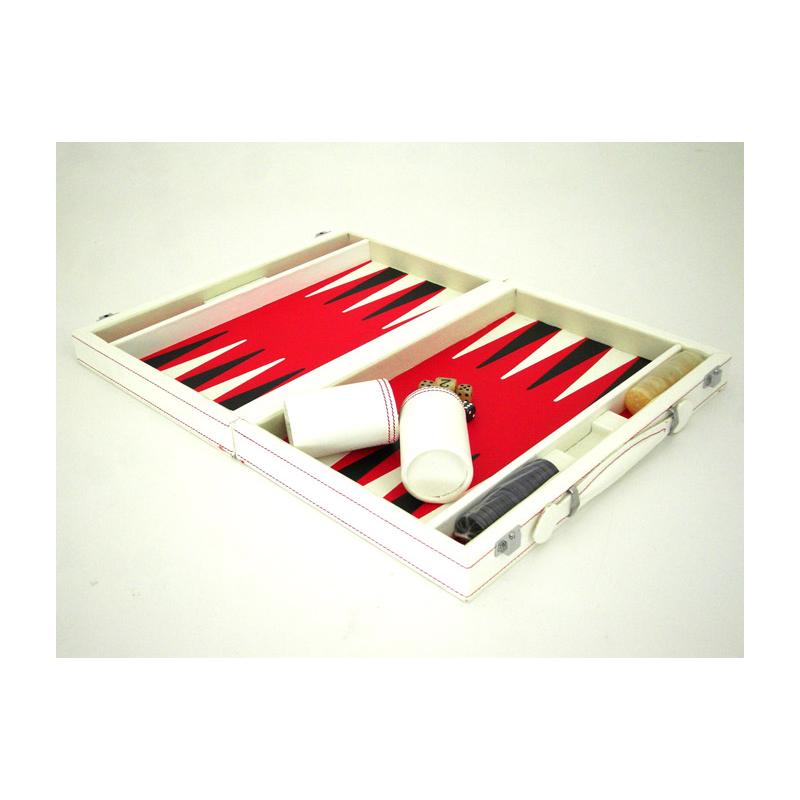 bialy i elegancki komplet do gry w backgammon blog
