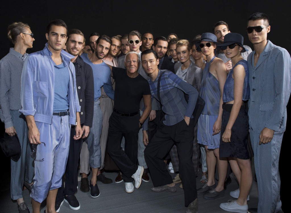 Giorgio Armani Models Spring  Show x 